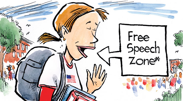 freedom speech cartoon