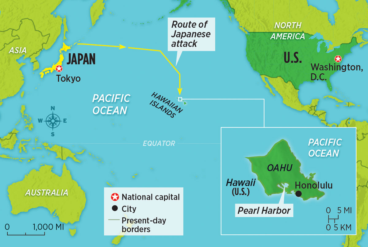 Honolulu Pearl Harbor Map