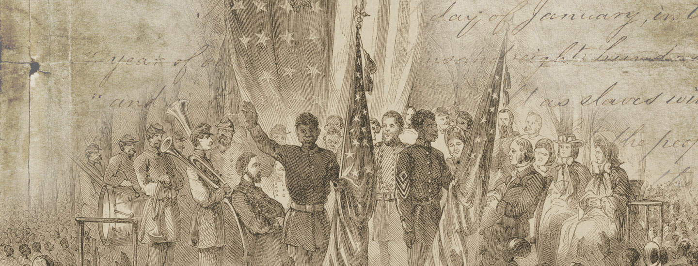 Illustration of the Emancipation Proclamation